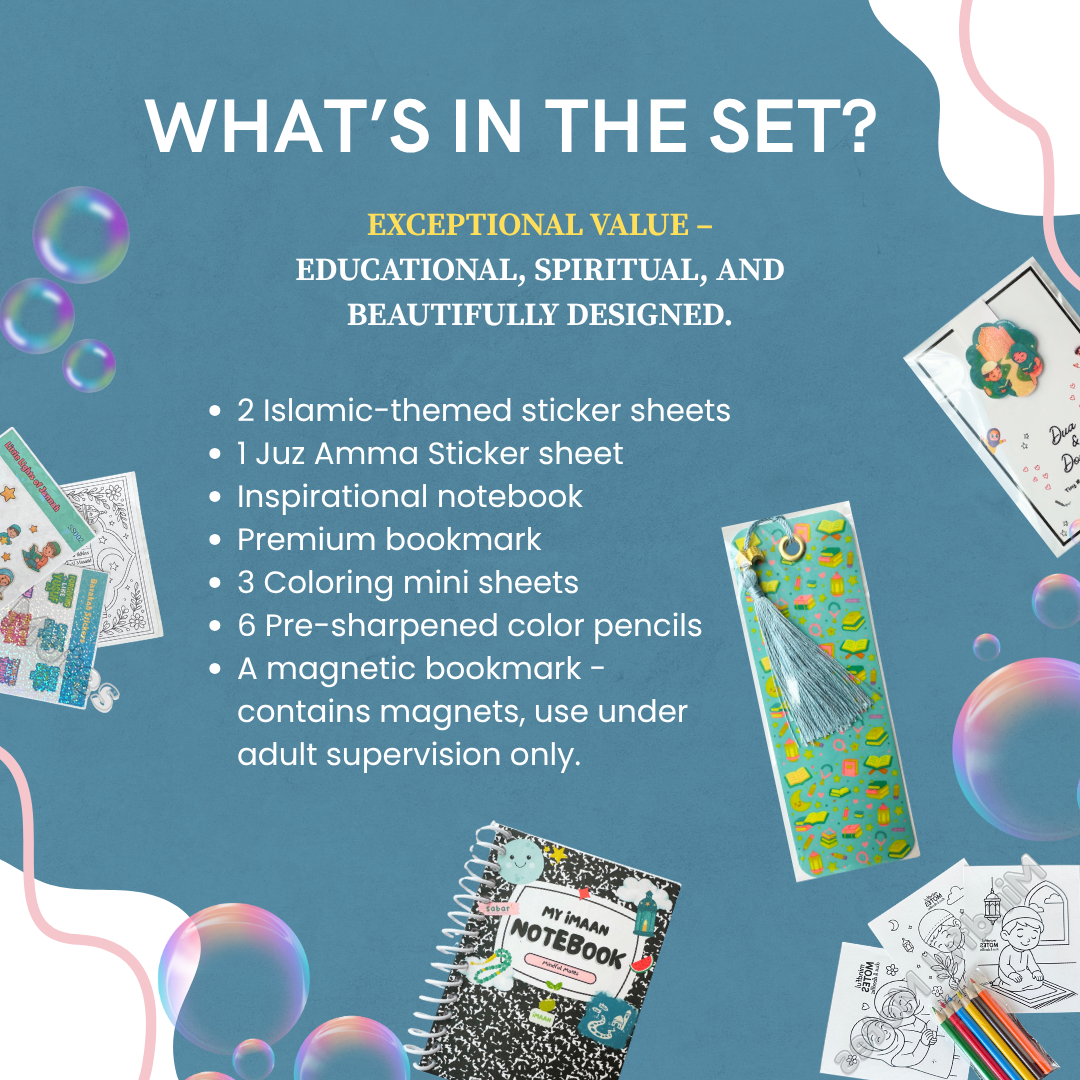 BUNDLE OPTIONS - Islamic Kids Stationery